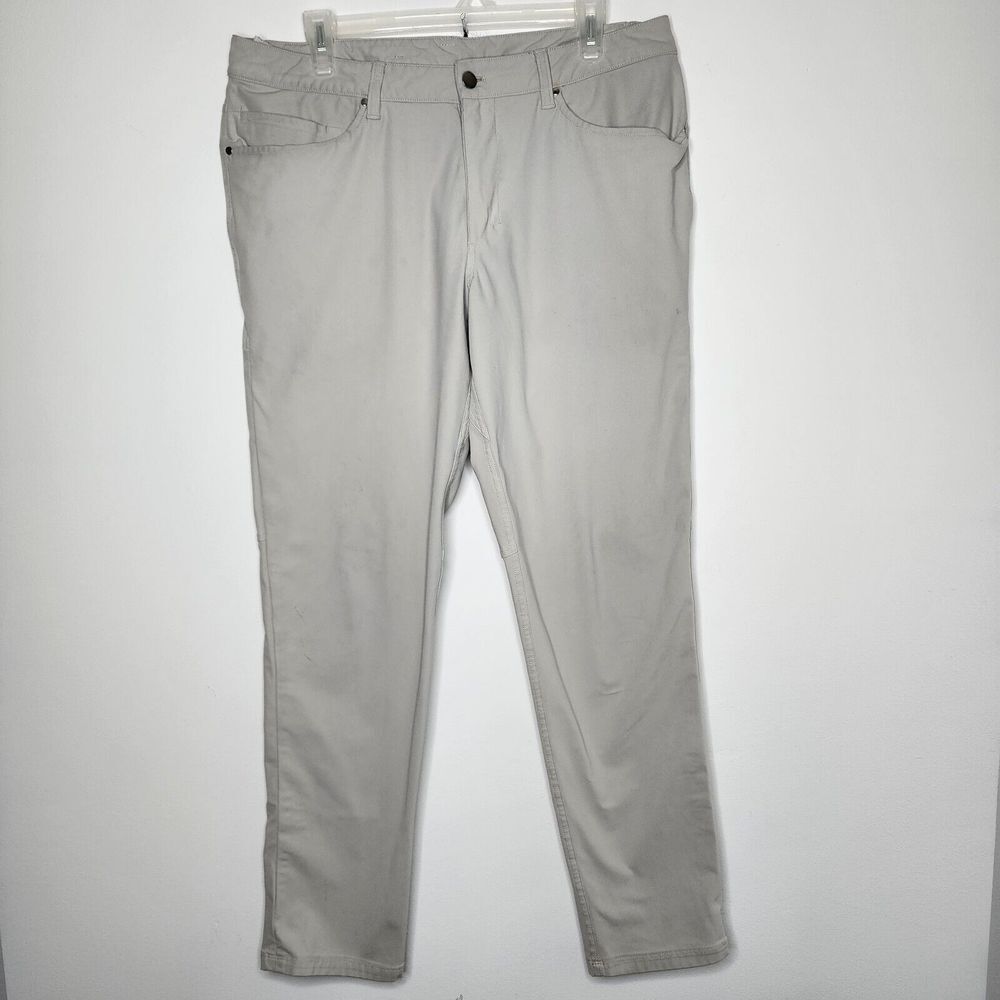 Lululemon Chino Pants Mens 36x29.5 Gray SEE‎ PHOTOS FLAWS
